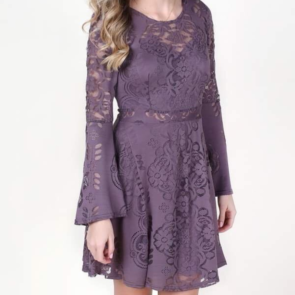 NWT Altar’d State lace purple dress